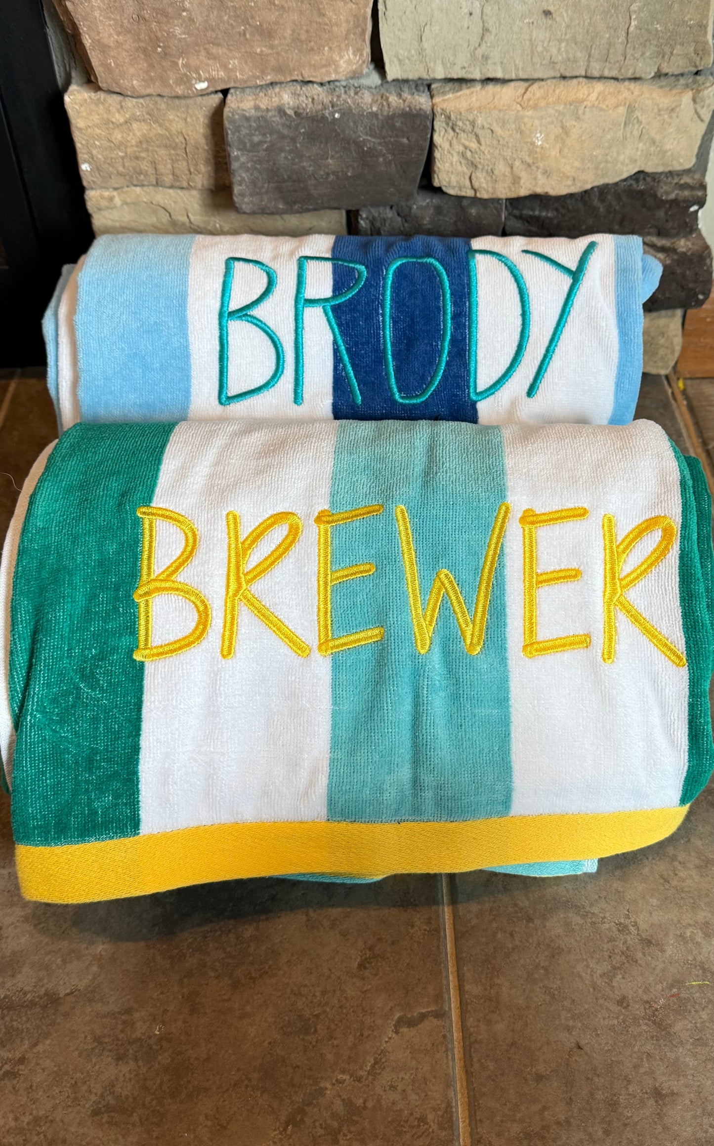 Embroidered Beach Towels