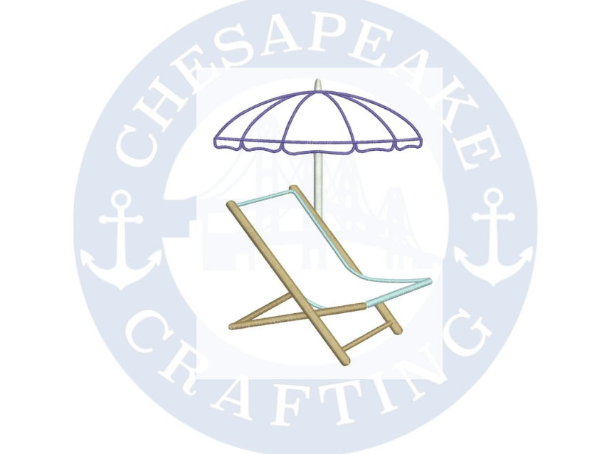 Appliqué Beach Chair Design