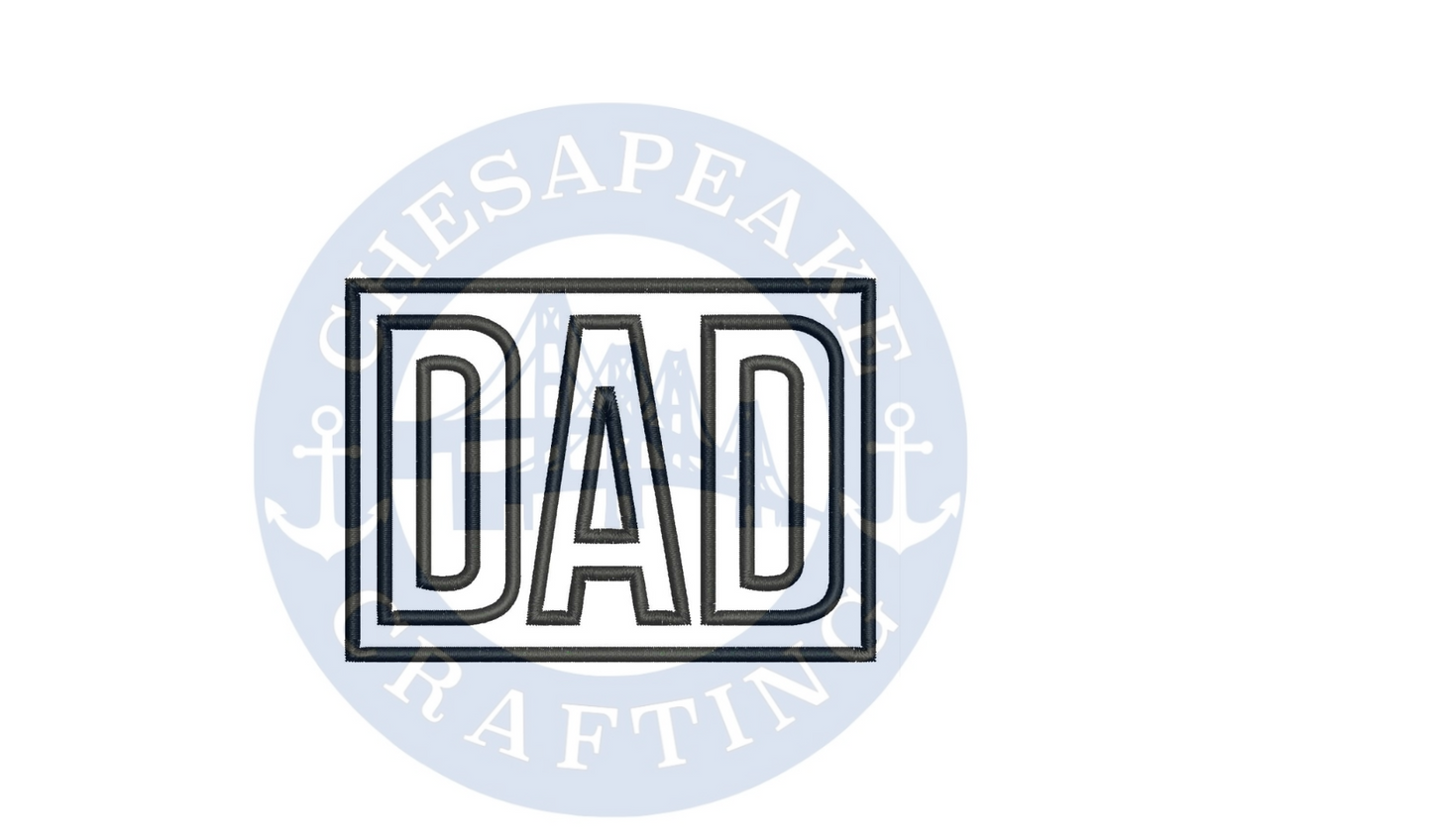 Dad Cap Appliqué Digital File
