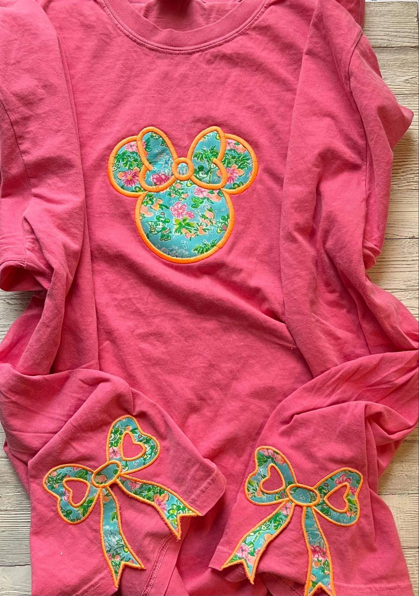 Embroidered Side Bow Shirts