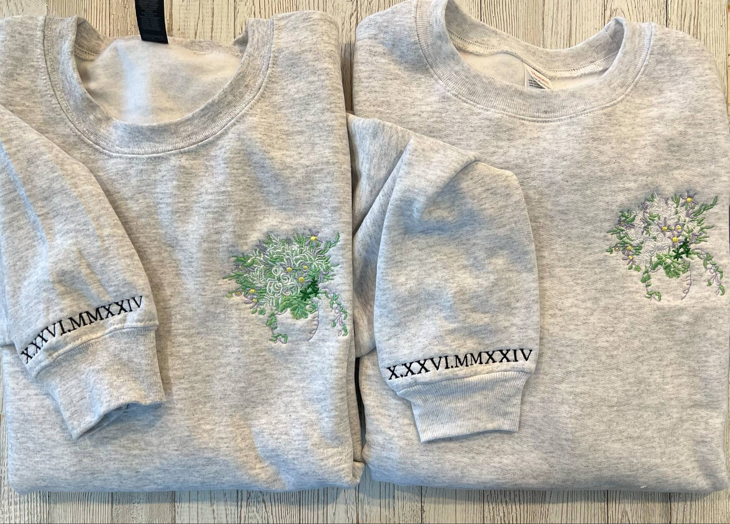 Custom Wedding Bouquet Crewneck