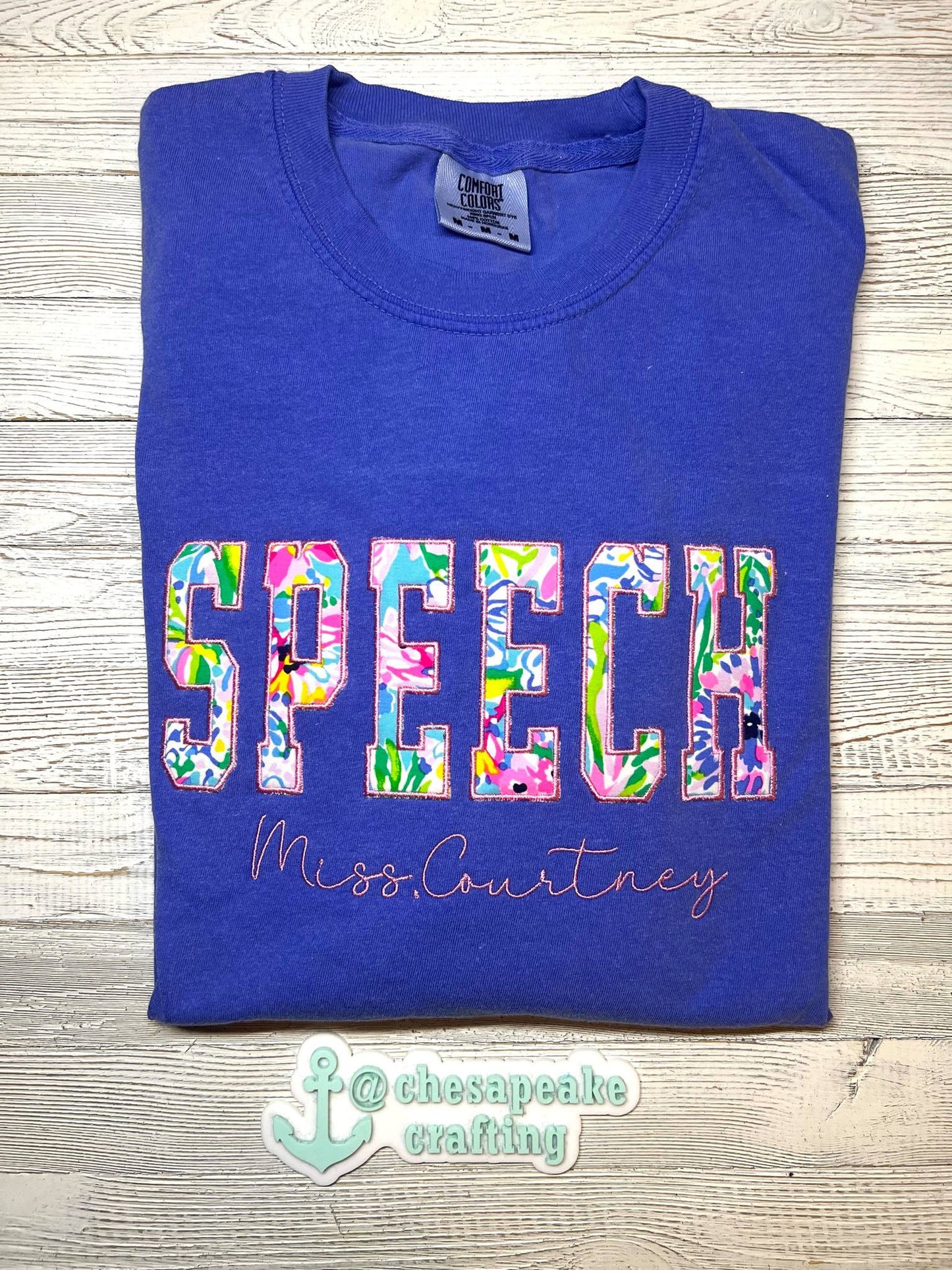Occupation/Name Applique Shirts