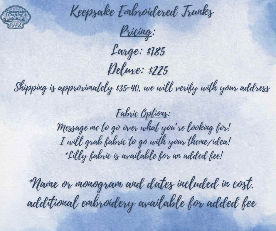Keepsake Embroidered Trunks