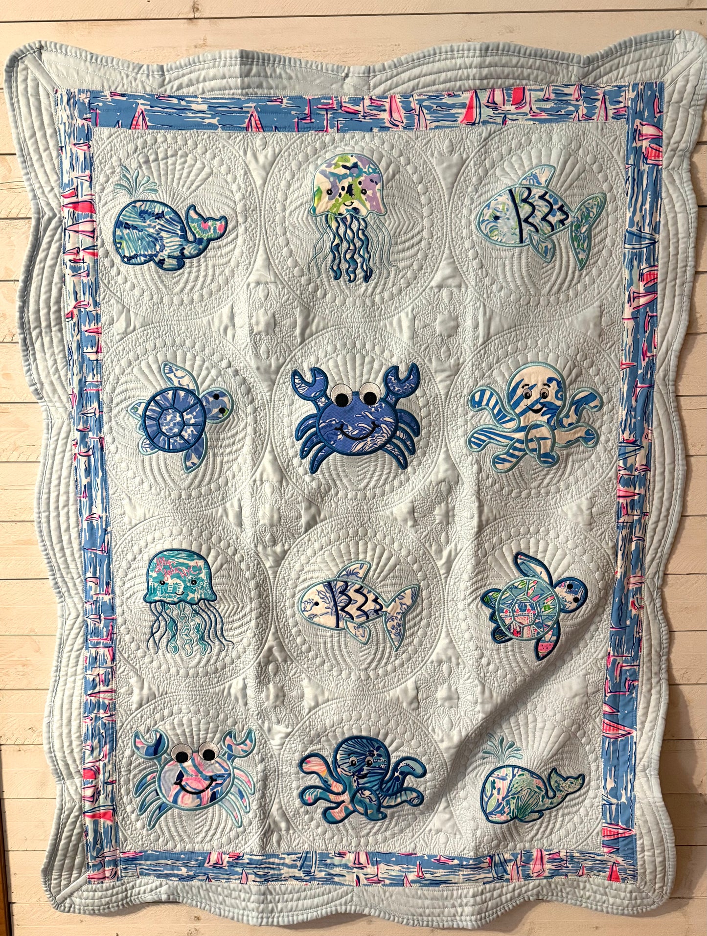 Blue Heirloom quilt