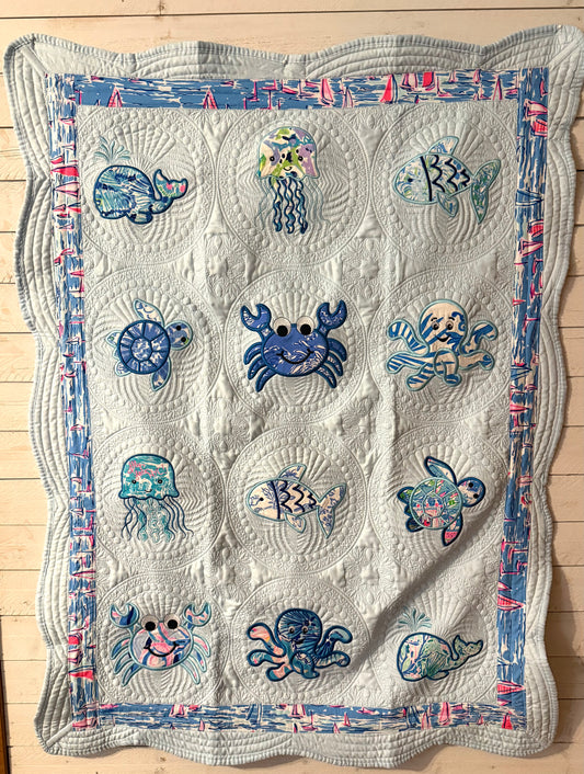 Blue Heirloom quilt