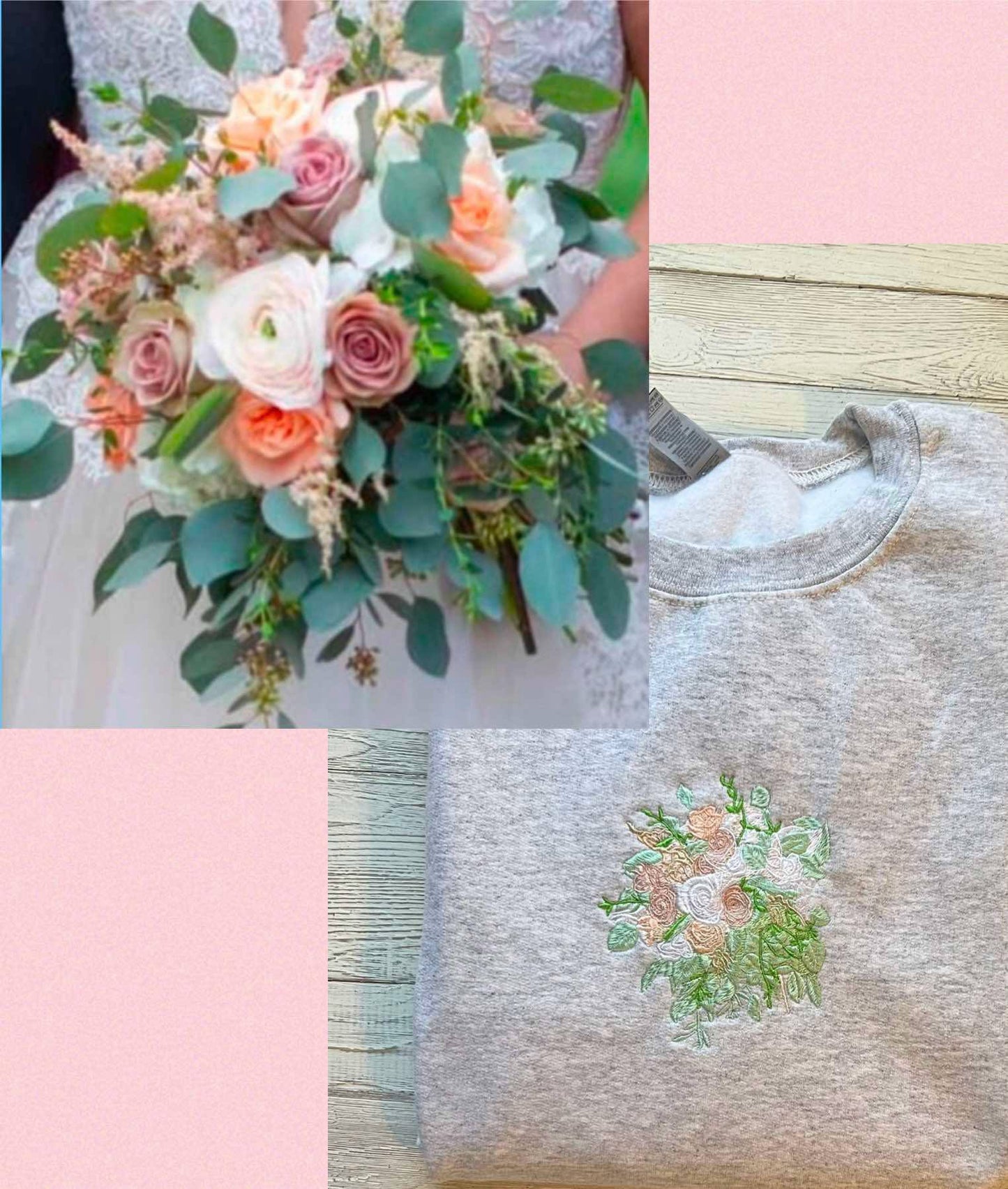 Custom Wedding Bouquet Crewneck